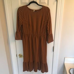 Pinkblush Maternity 3/4 bell sleeve dress